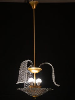 Vintage Liberty Pendant Light by Barovier & Toso, 1950