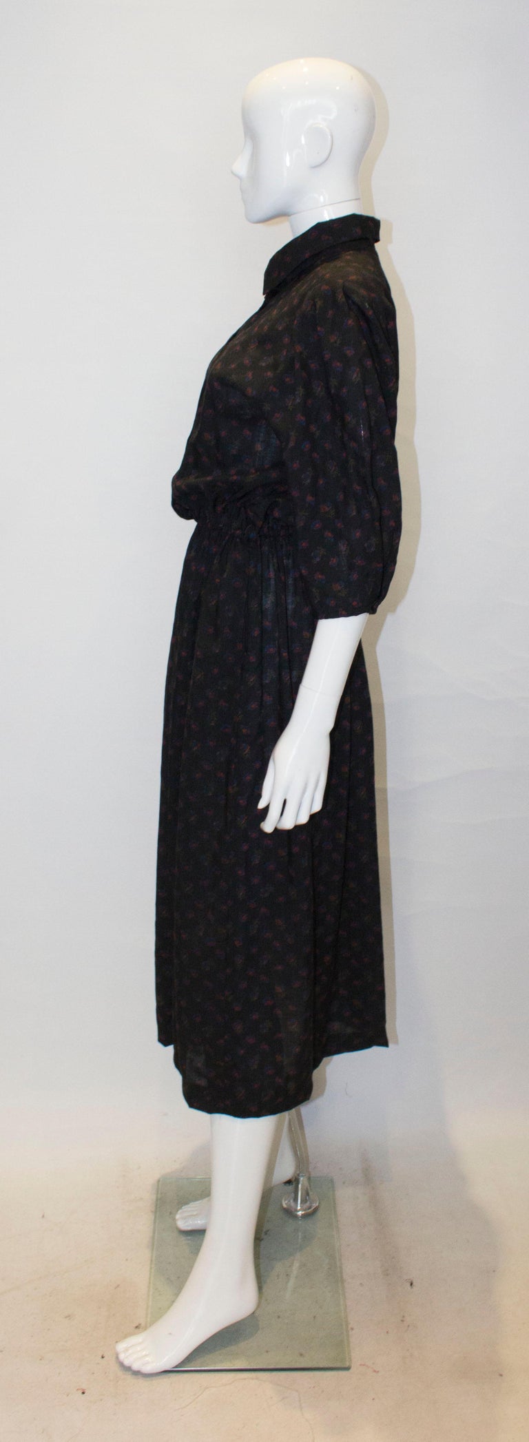 Vintage Liberty Print Wool Dress at 1stDibs