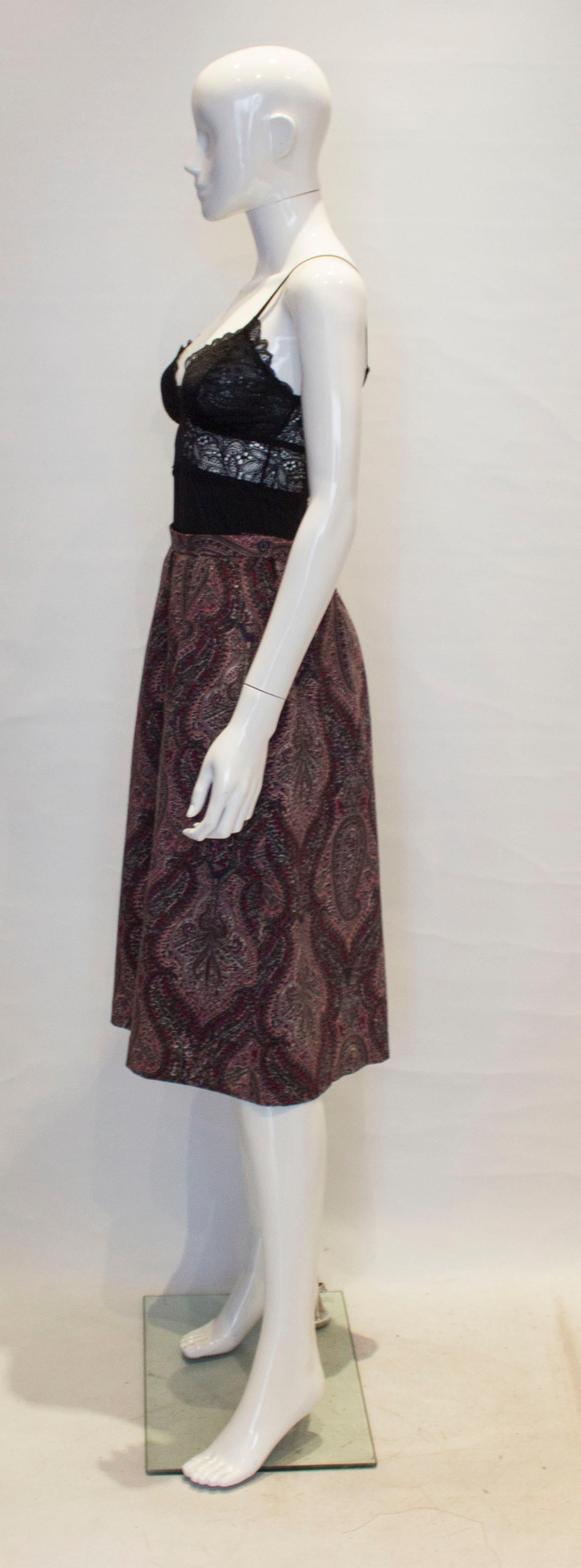 Women's Vintage Liberty Wool Skirt For Sale