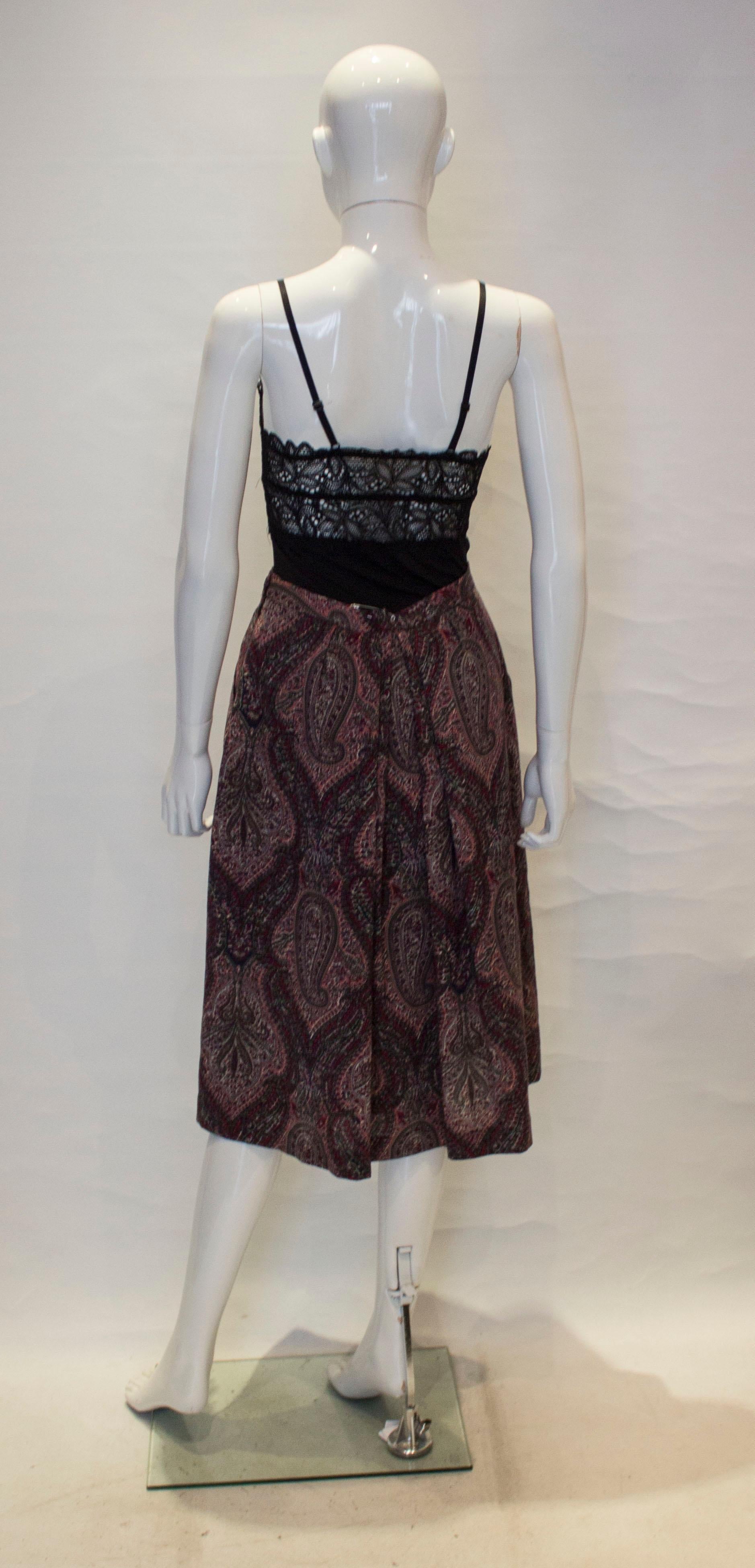 Vintage Liberty Wool Skirt For Sale 2