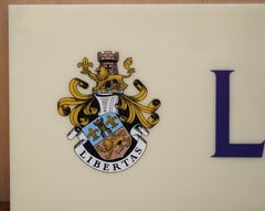 Vintage Libertys of London Retail Store Sign Sterling Silver Display Counter