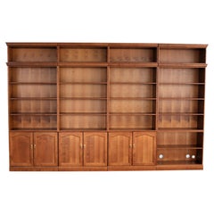 vintage library cabinet  wall unit  bookcase  Swedish