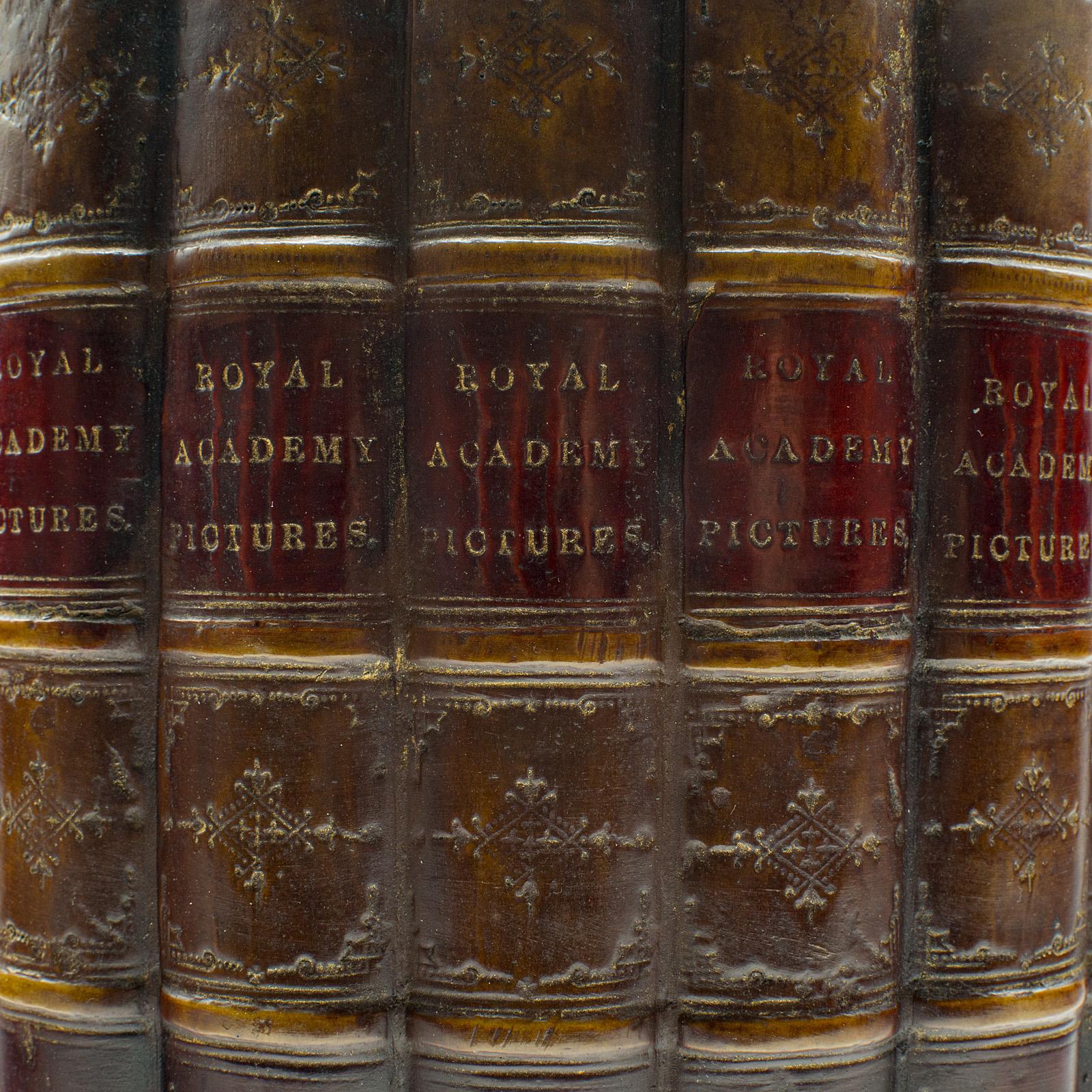 Meuble de rangement de bibliothèque vintage, anglais, composite, panier à effet de livres, salle d'étude en vente 1