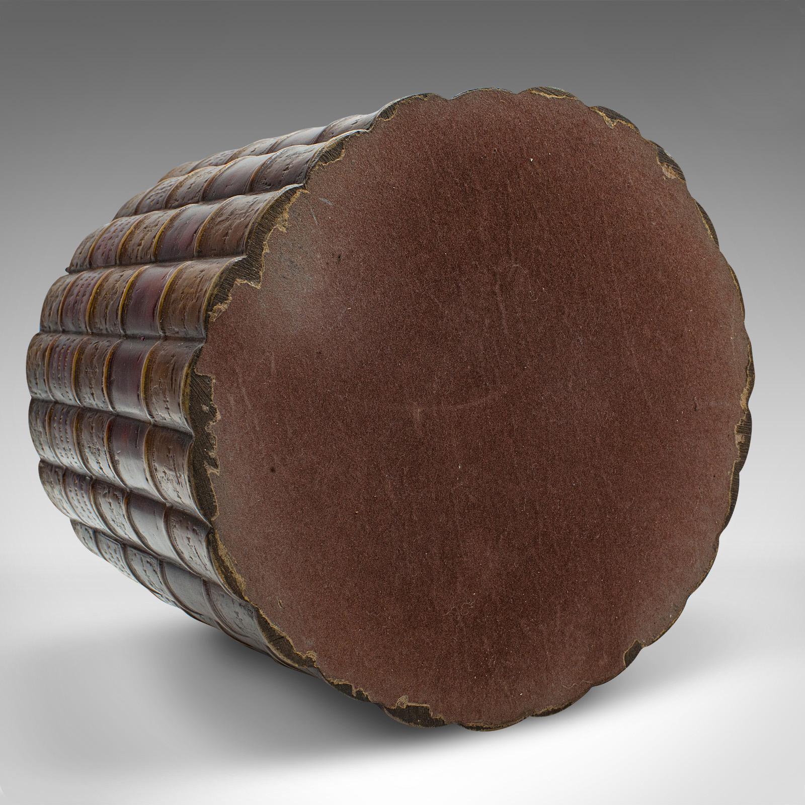 Meuble de rangement de bibliothèque vintage, anglais, composite, panier à effet de livres, salle d'étude en vente 2