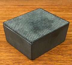 Vintage Lidded Iron Match Box