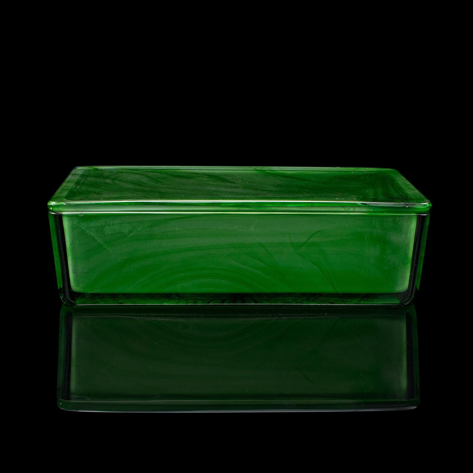 glass soap dish with lid