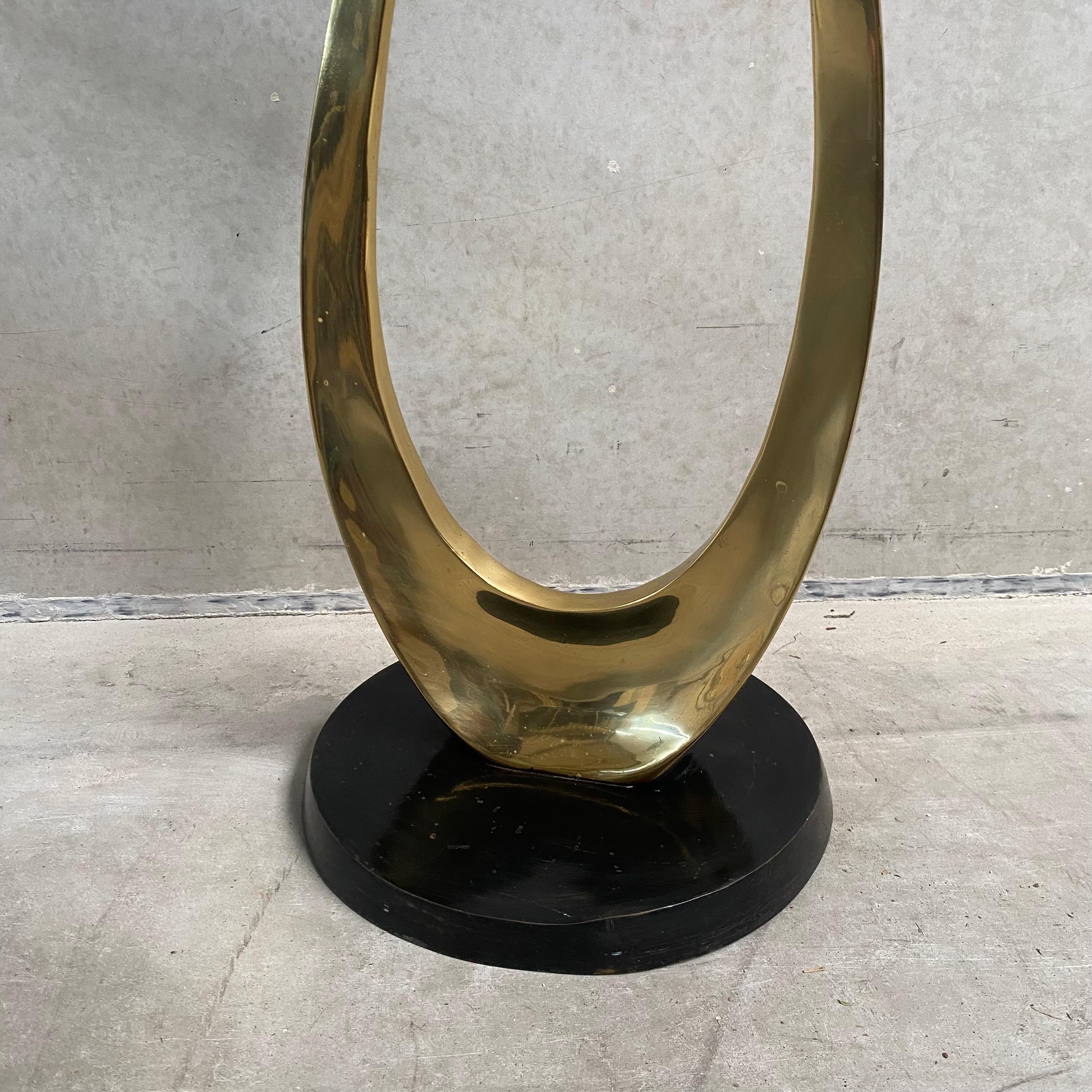 Tall Brass Entwined Cranes Sculpture by Boris Lovet Lorski For Sale 7