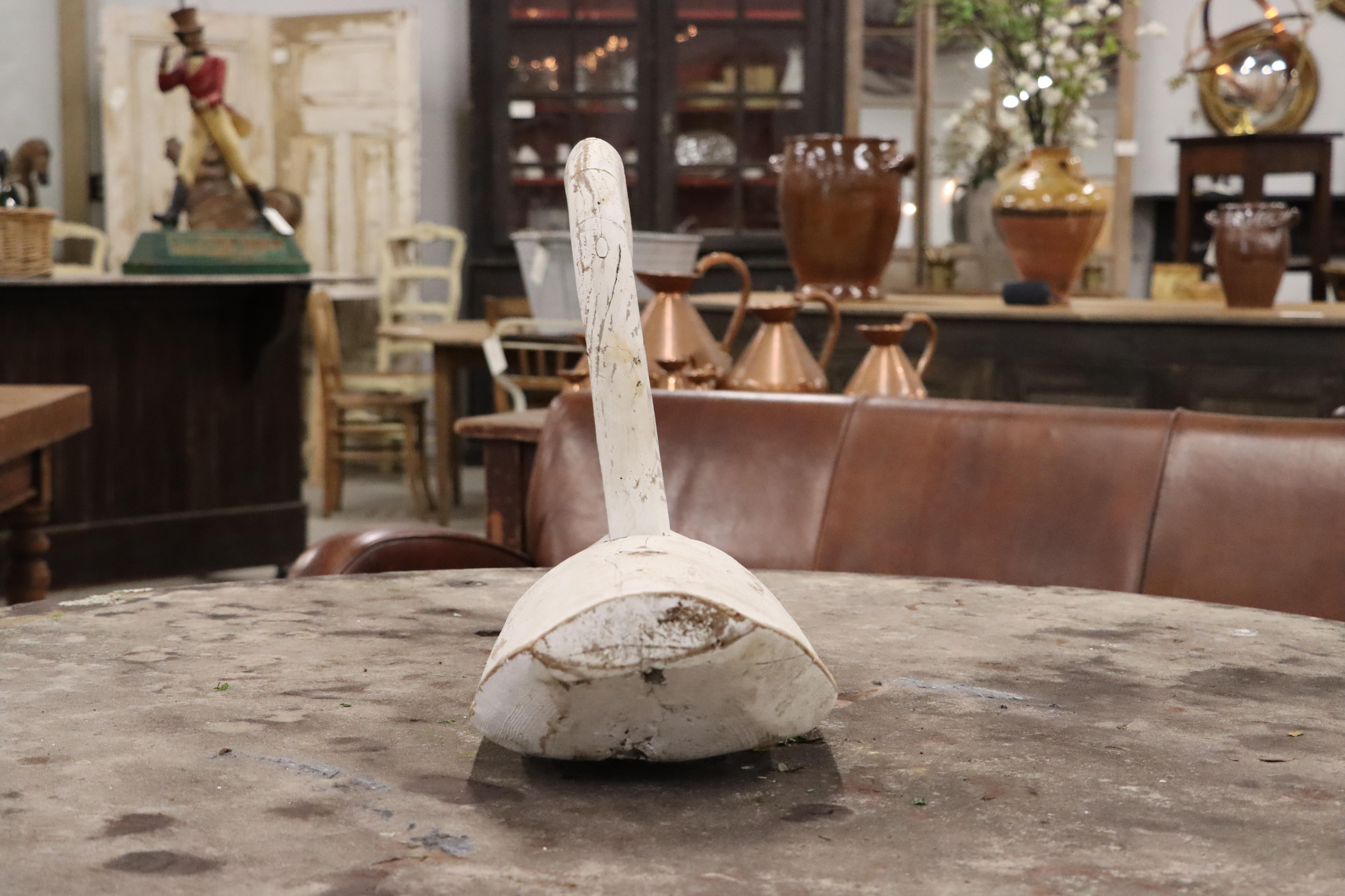 Vintage Life-Size Carved Swan Decoy 4