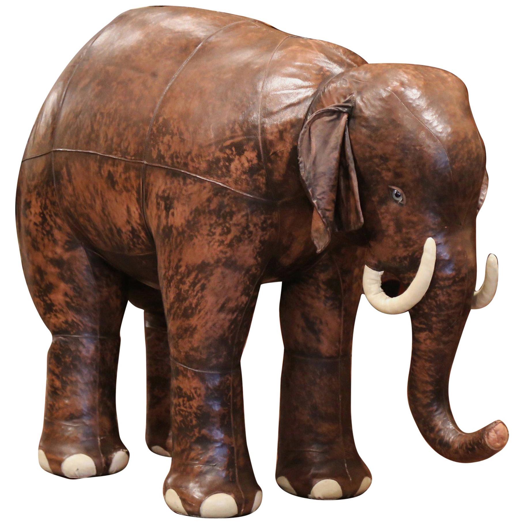 Folded Leather Elephant by Deru For Sale at 1stDibs