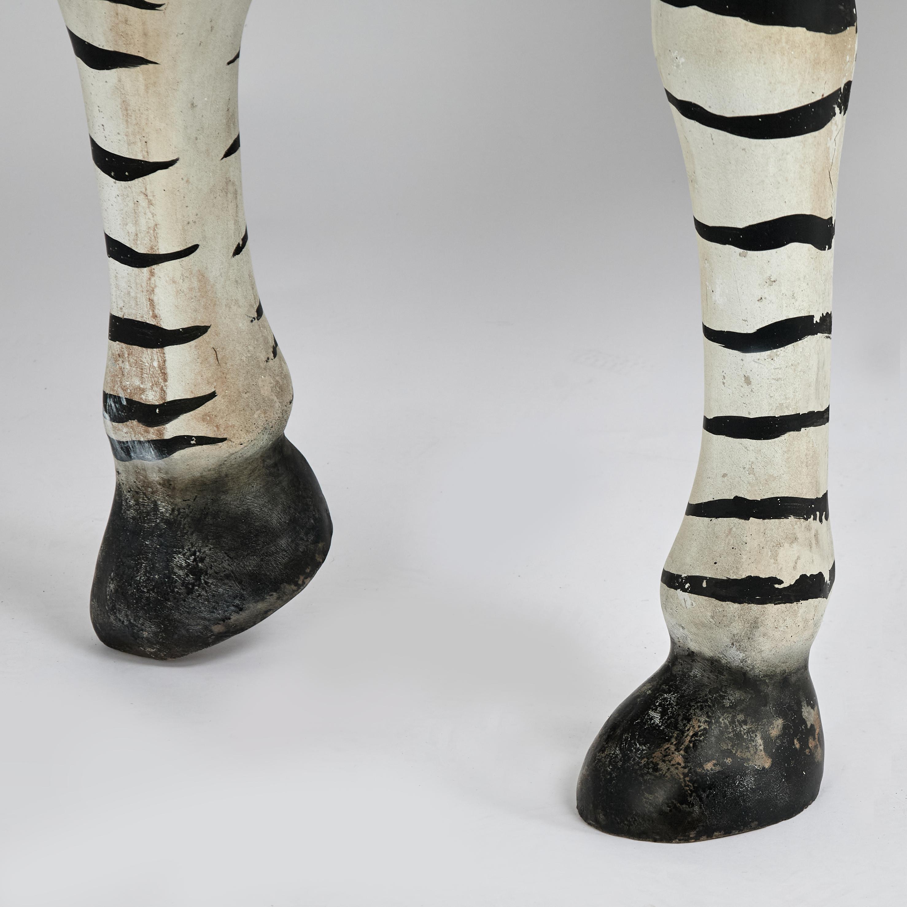 Modello o scultura di zebra d'epoca a grandezza naturale in vendita 5