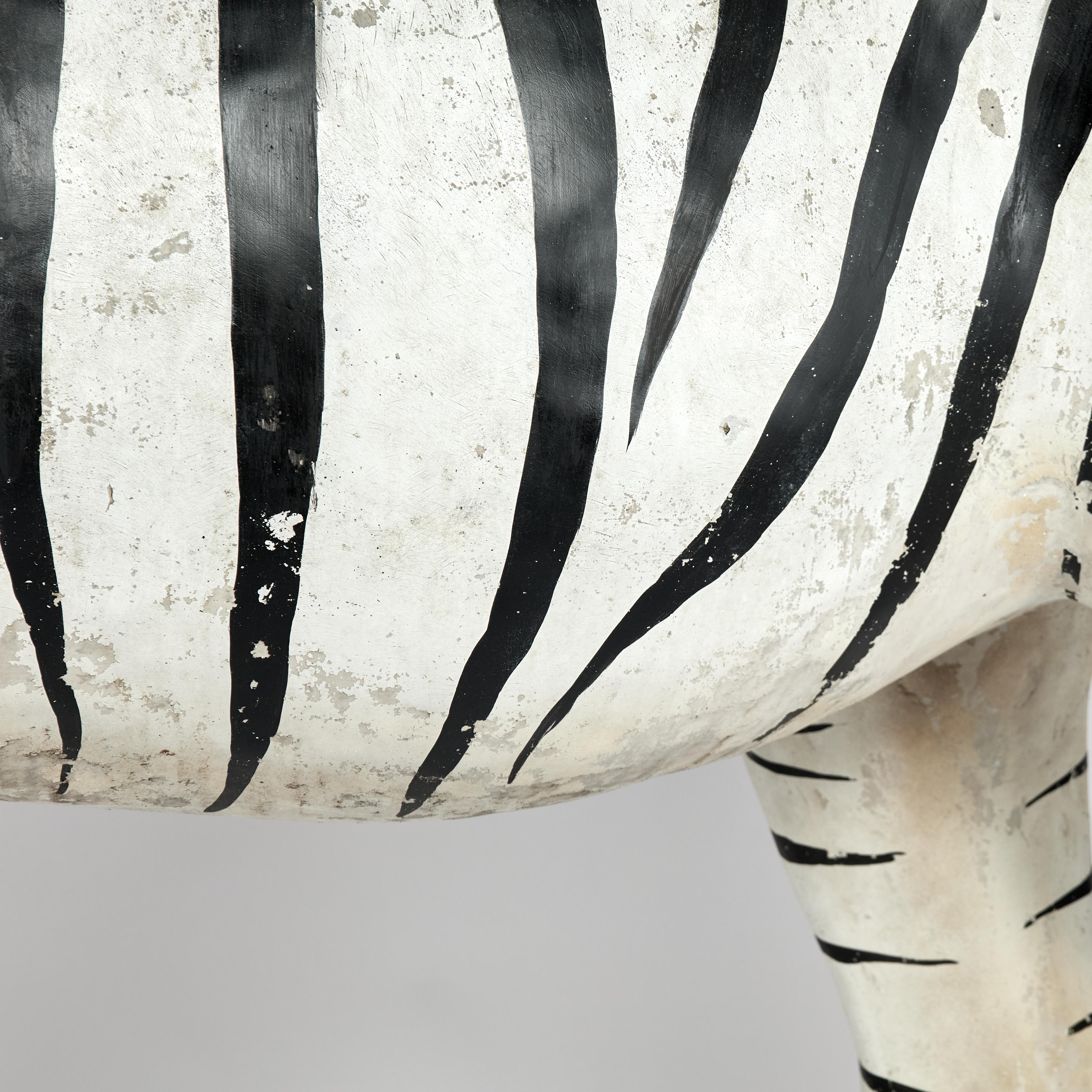 Modello o scultura di zebra d'epoca a grandezza naturale in vendita 6