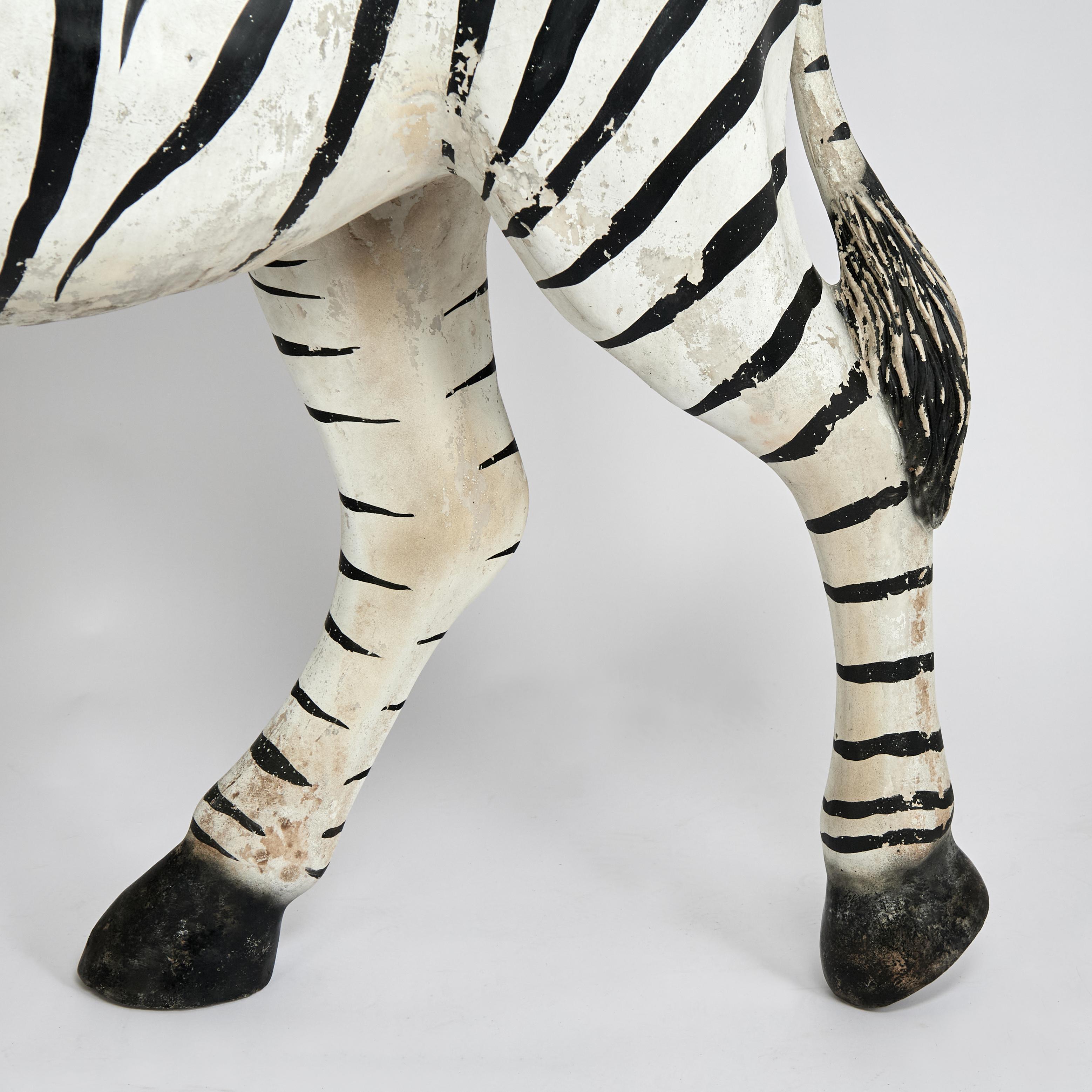 Modello o scultura di zebra d'epoca a grandezza naturale in vendita 7