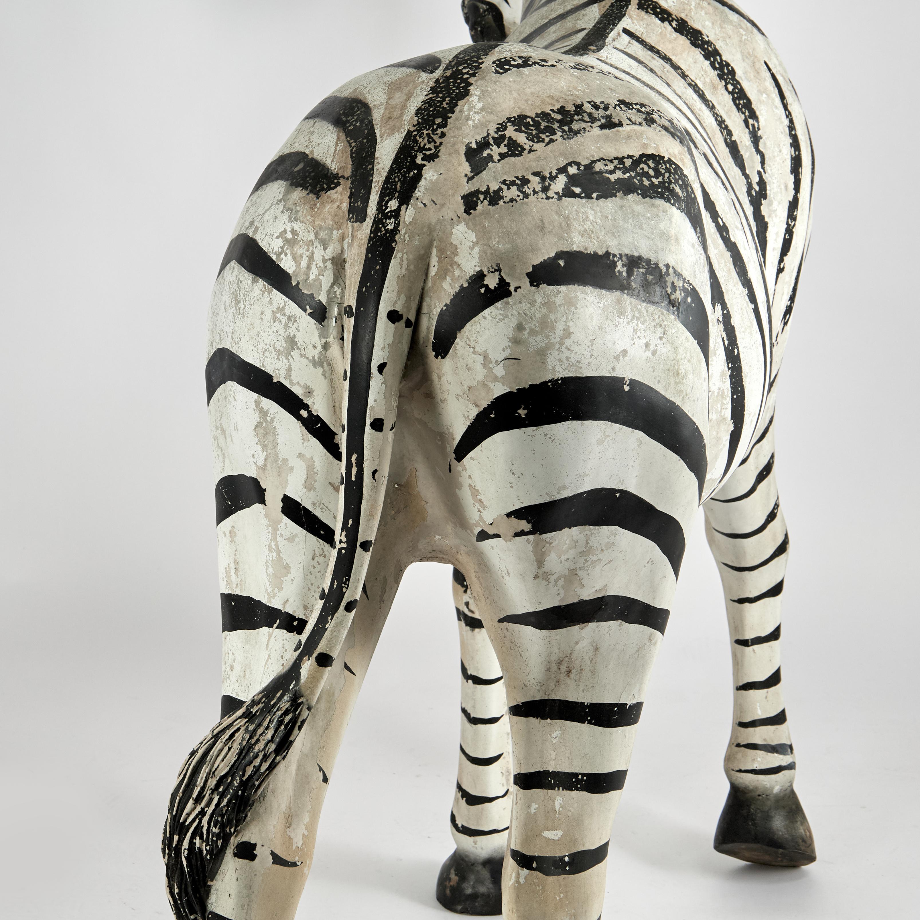 Modello o scultura di zebra d'epoca a grandezza naturale in vendita 11