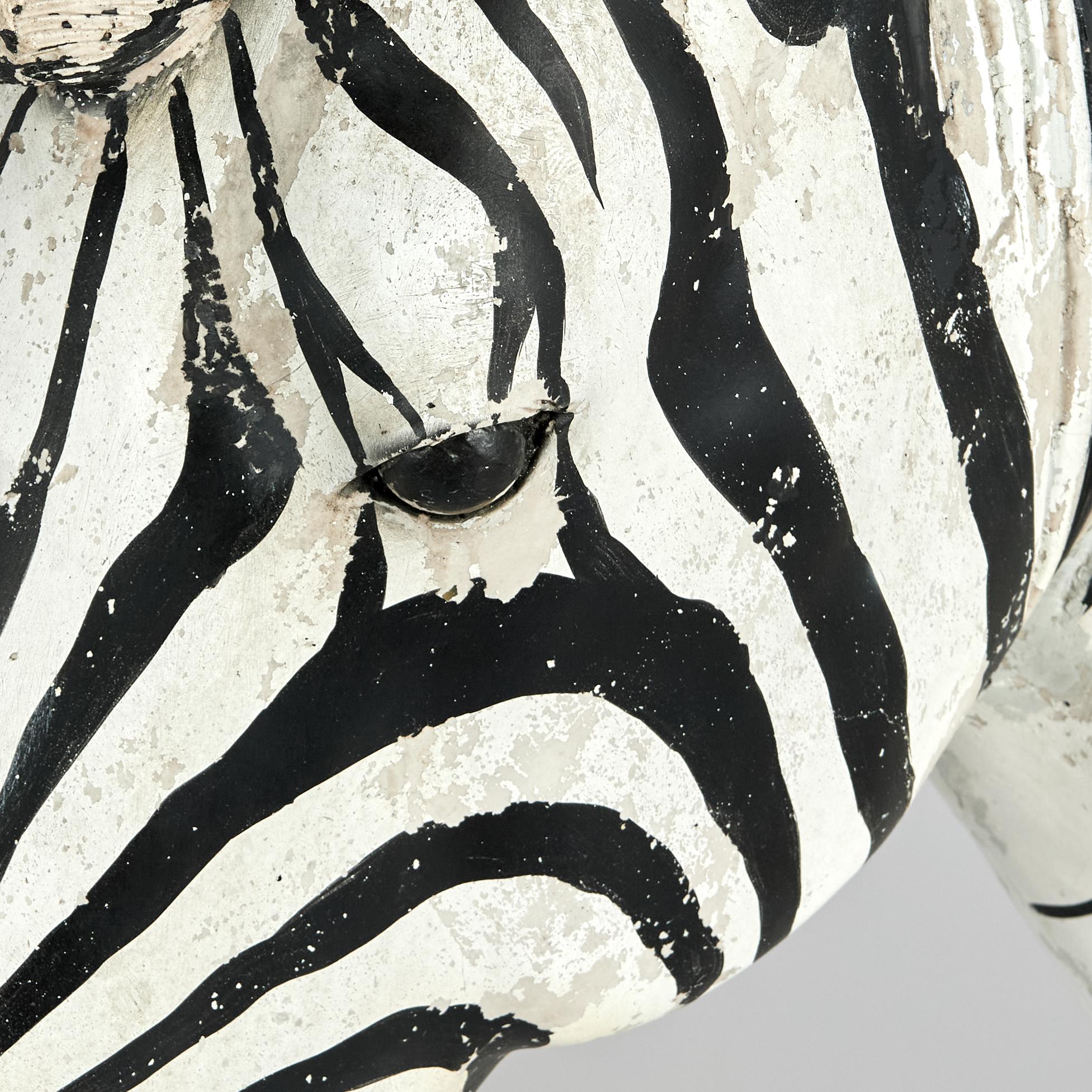 Modello o scultura di zebra d'epoca a grandezza naturale in vendita 1