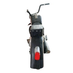 Vintage Life-Sized Folk Art Harley Davidson Motorcycle Sculpture
