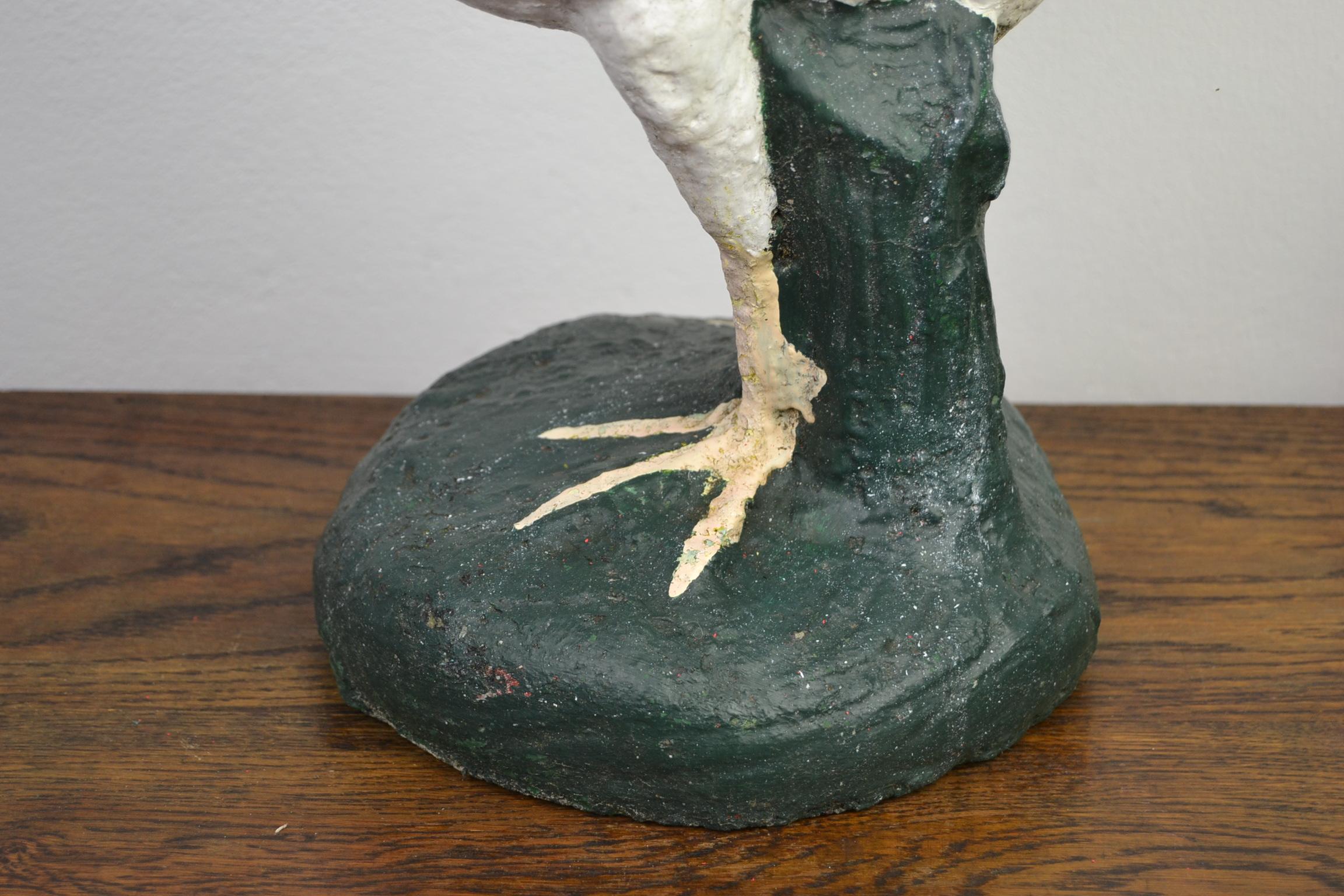 Vintage Lifesize Concrete Rooster Garden Ornament, 1950s 9