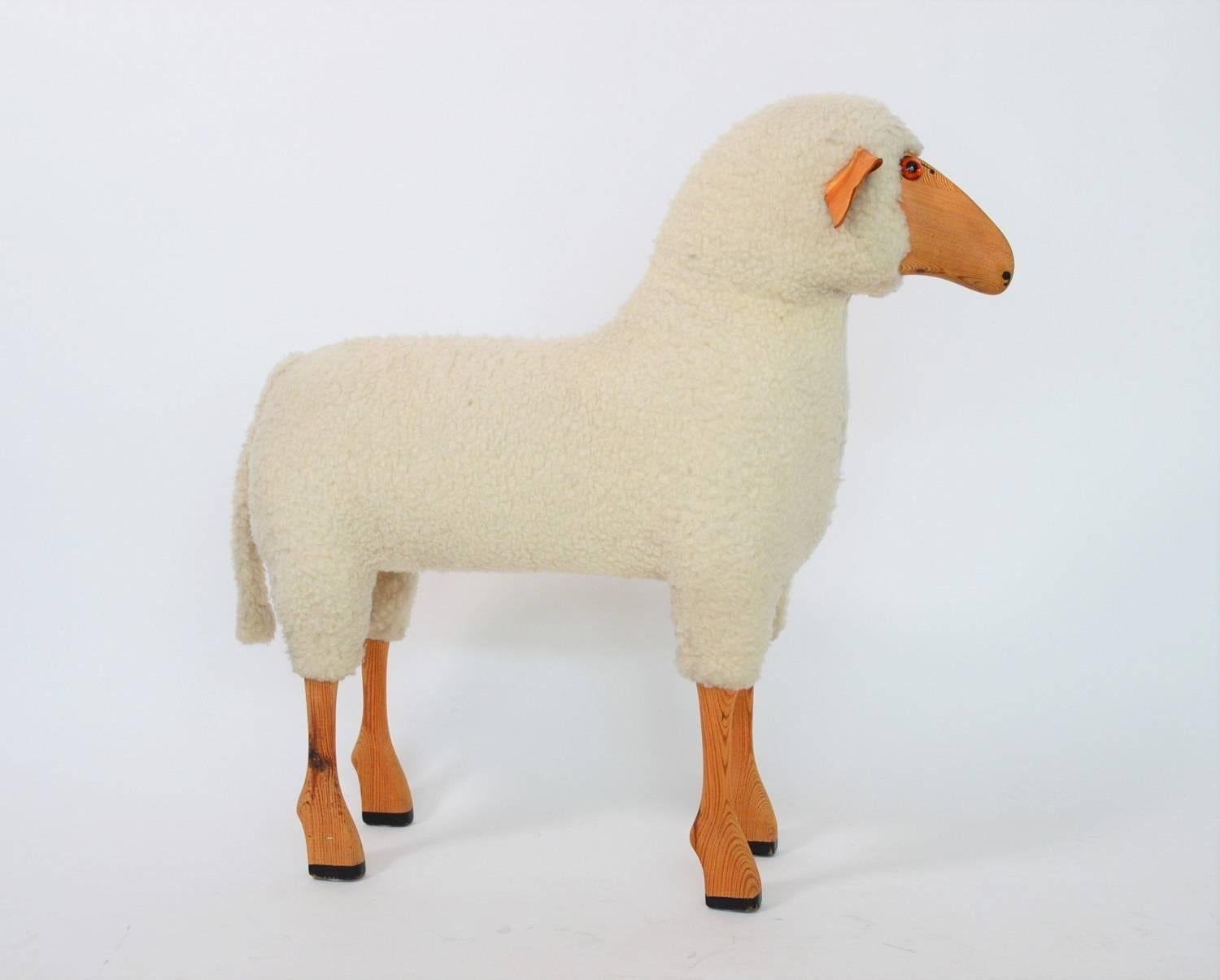 Vintage Lifesize Sheep Set of Two, 1970s 4