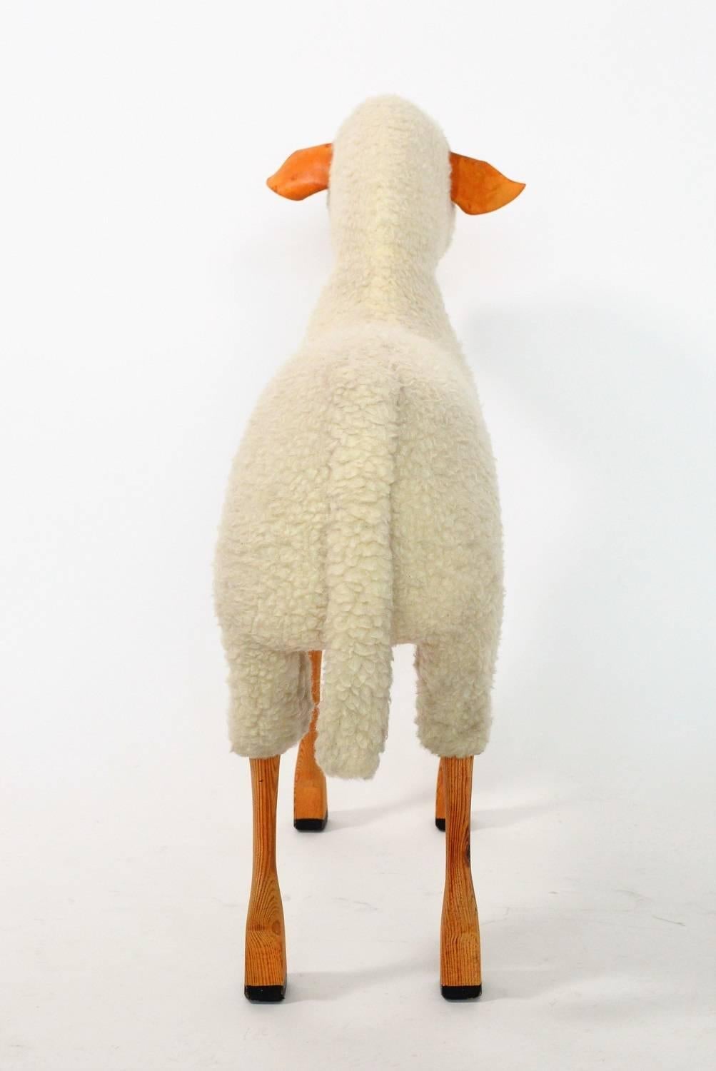 Vintage Lifesize Sheep Set of Two, 1970s 1