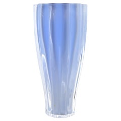 Vintage Light Blue Glass Vase, Northern European, 1970s