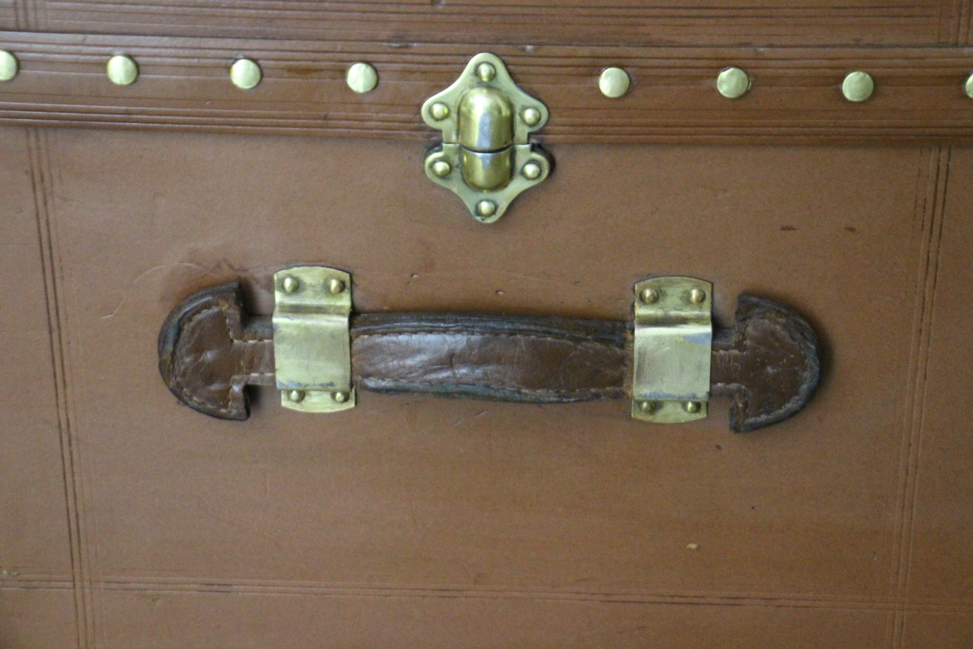 Laiton Malle à vapeur vintage Lights Light Brown