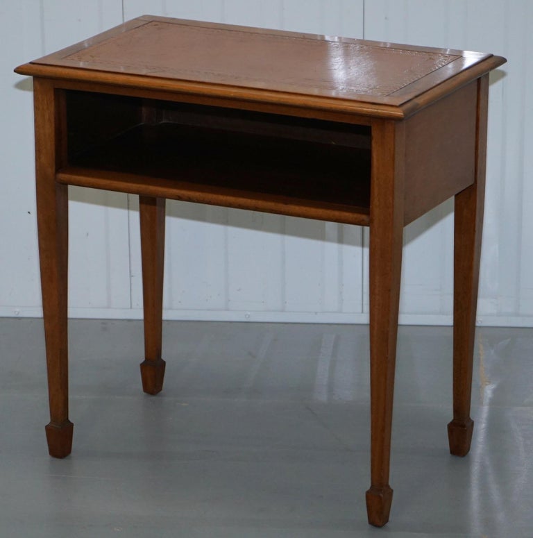 Vintage Light Mahogany Side Lamp End Wine Office Table ...