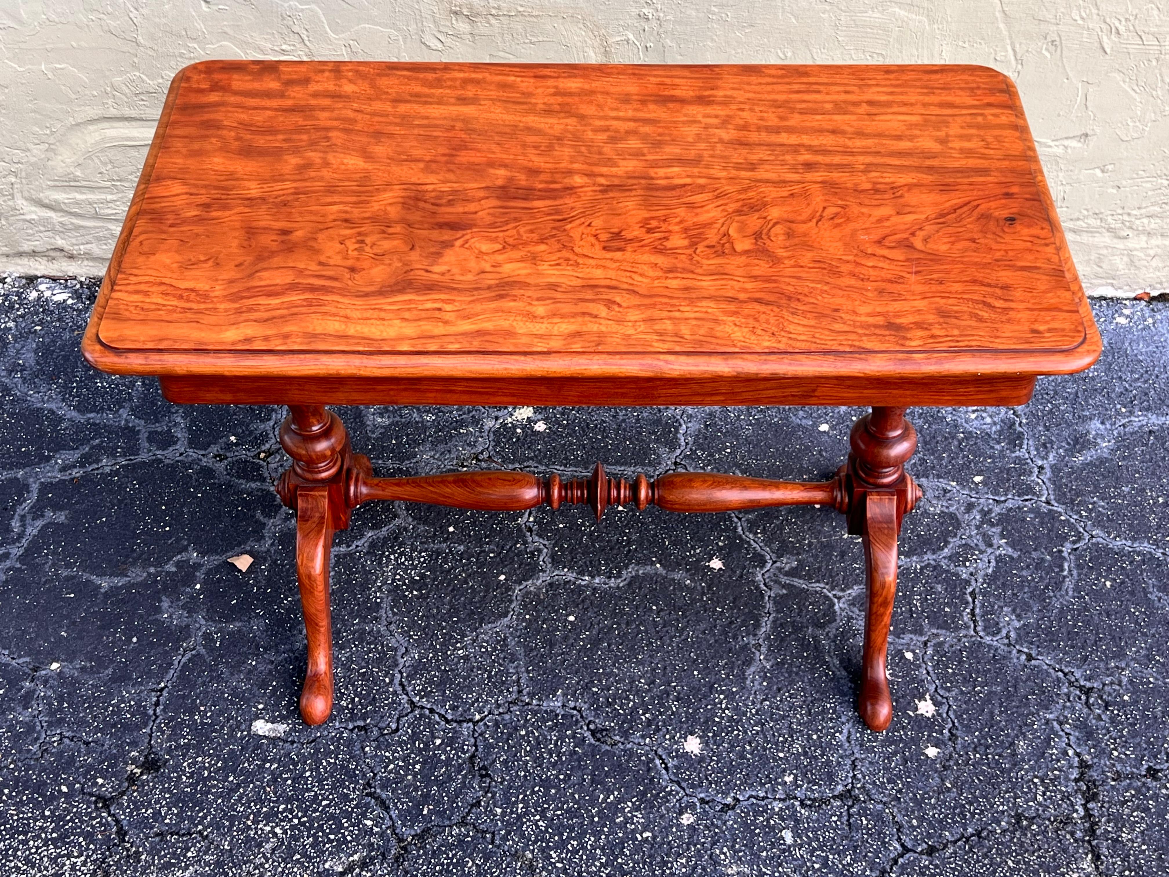 Colonial Revival Vintage Light Solid Oak Coffee Table For Sale