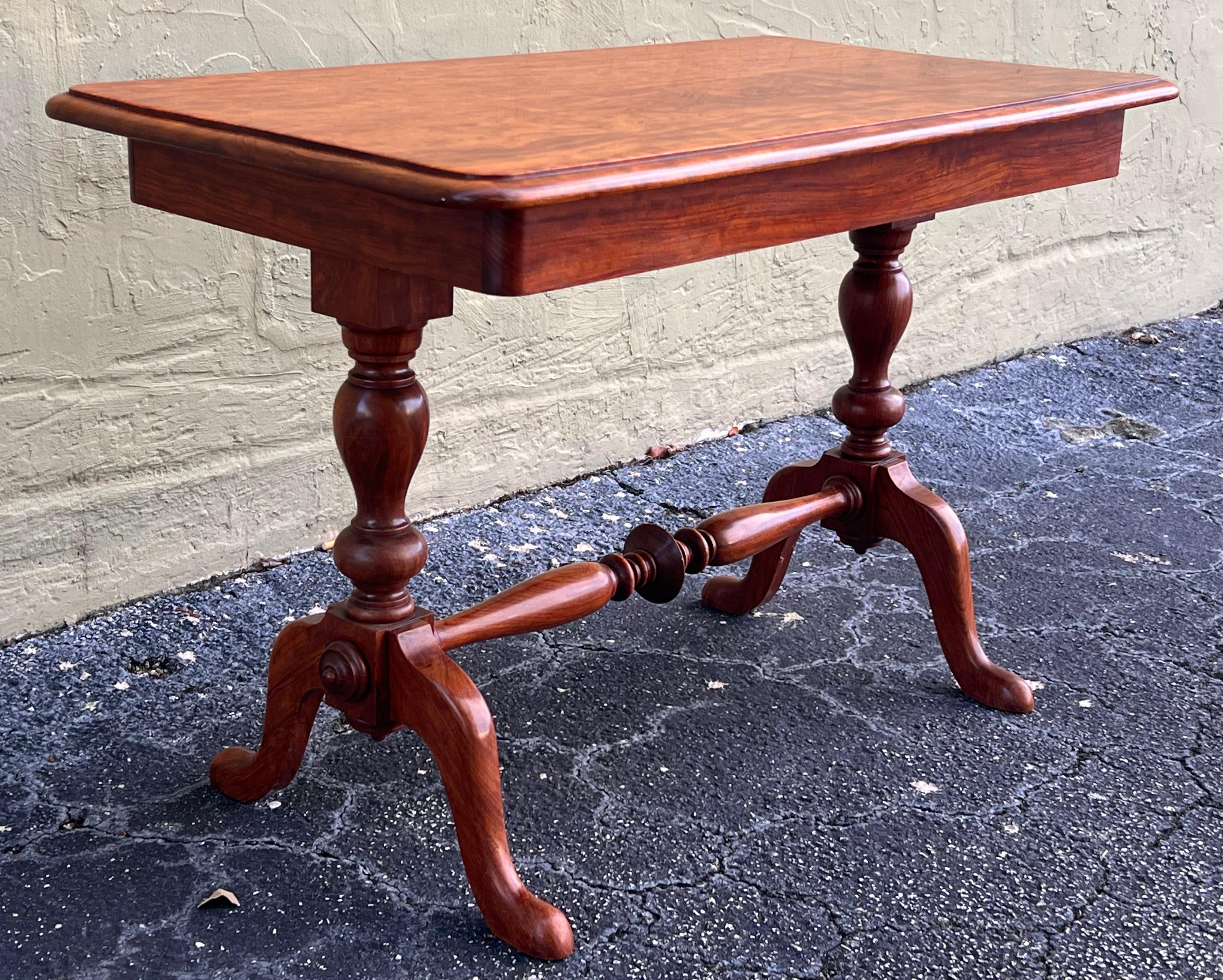 Spanish Vintage Light Solid Oak Coffee Table For Sale