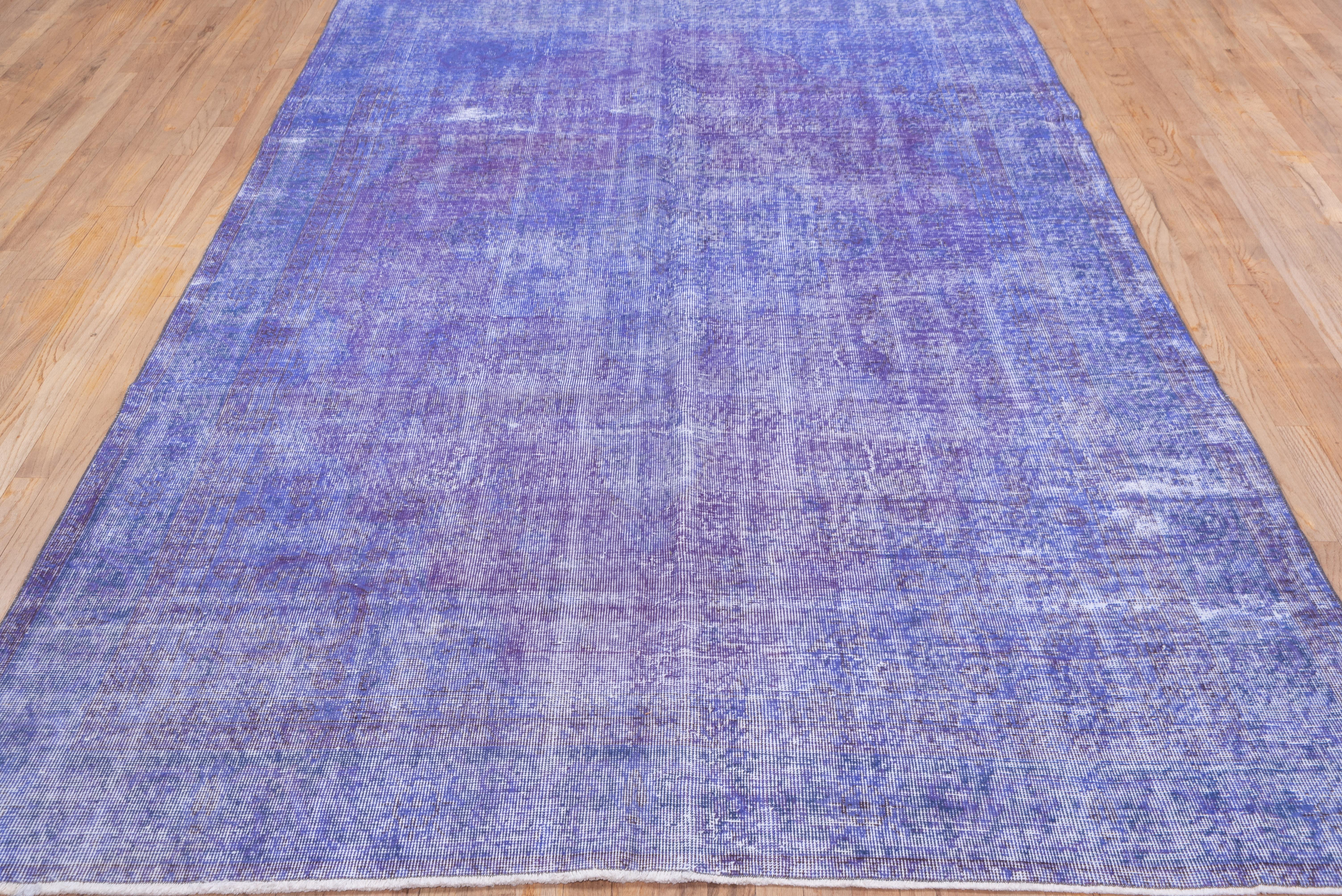 Mid-Century moderno Tappeto Sparta vintage sovratinto in viola chiaro in vendita