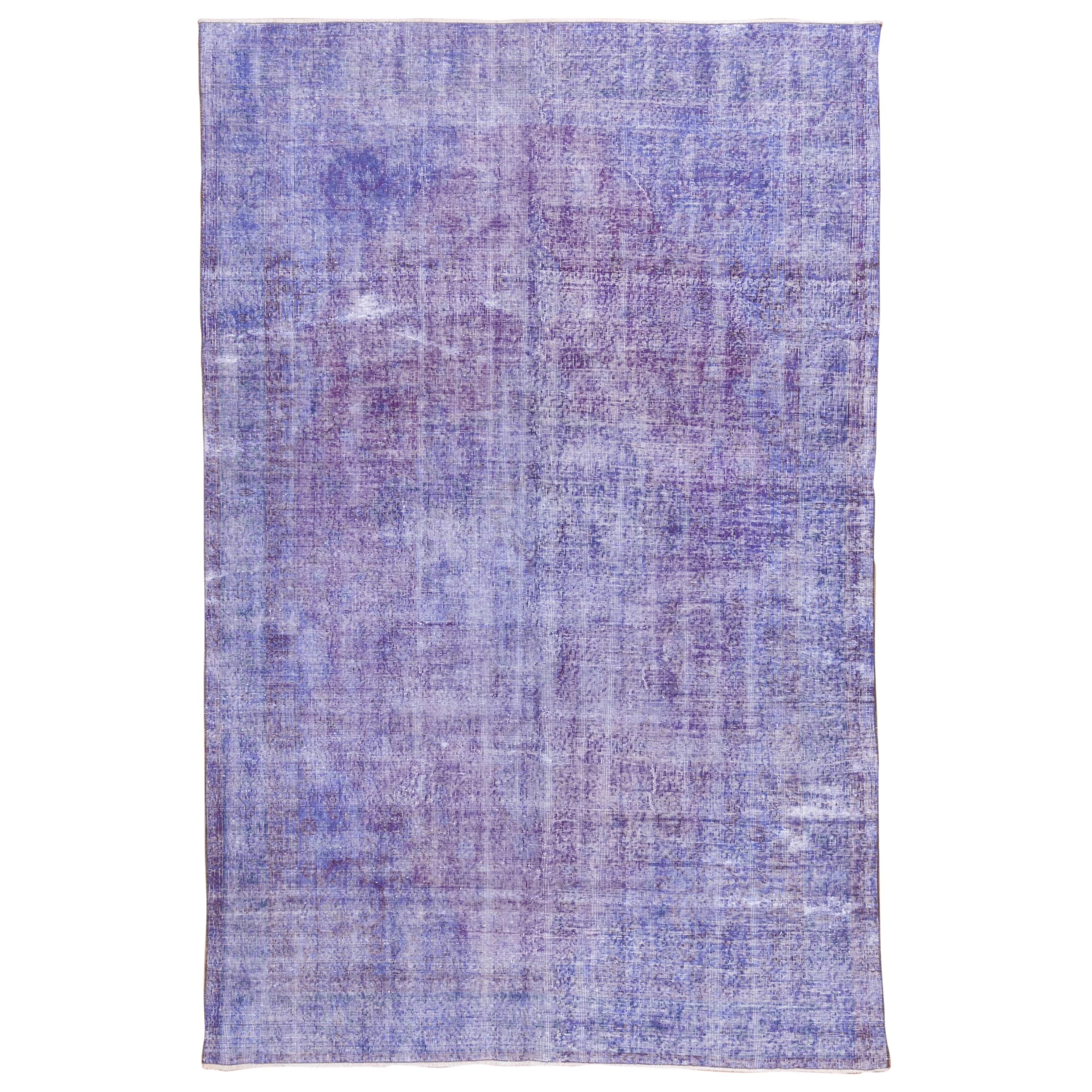 Vintage Light Purple Overdyed Sparta Rug