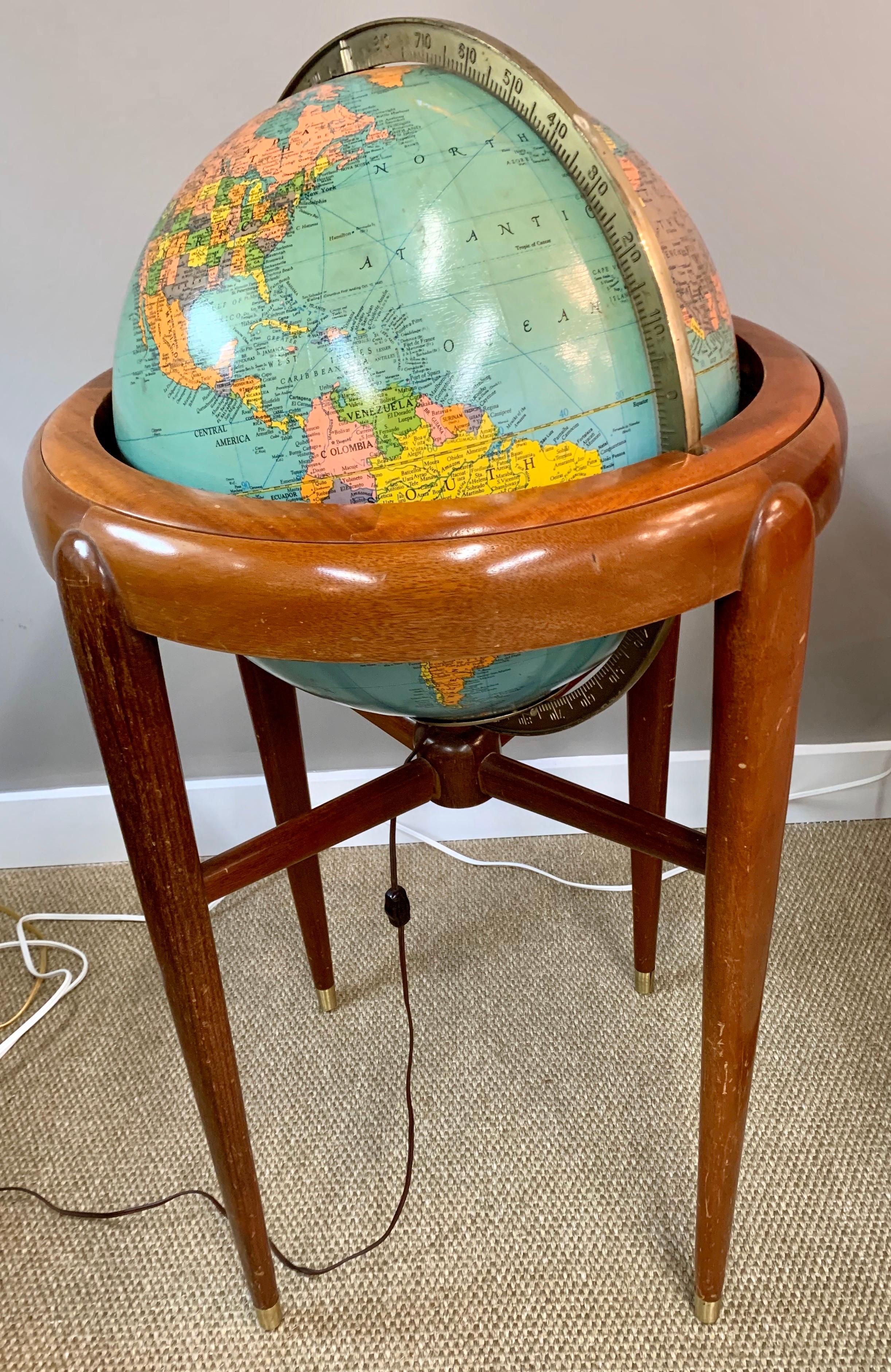 mid century modern globe