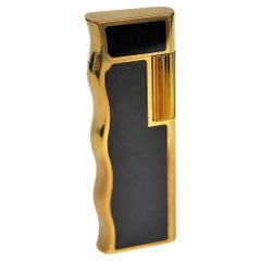 Vintage Lighter by Van Cleef & Arpels, the Gold Plated and Black Enamel Case