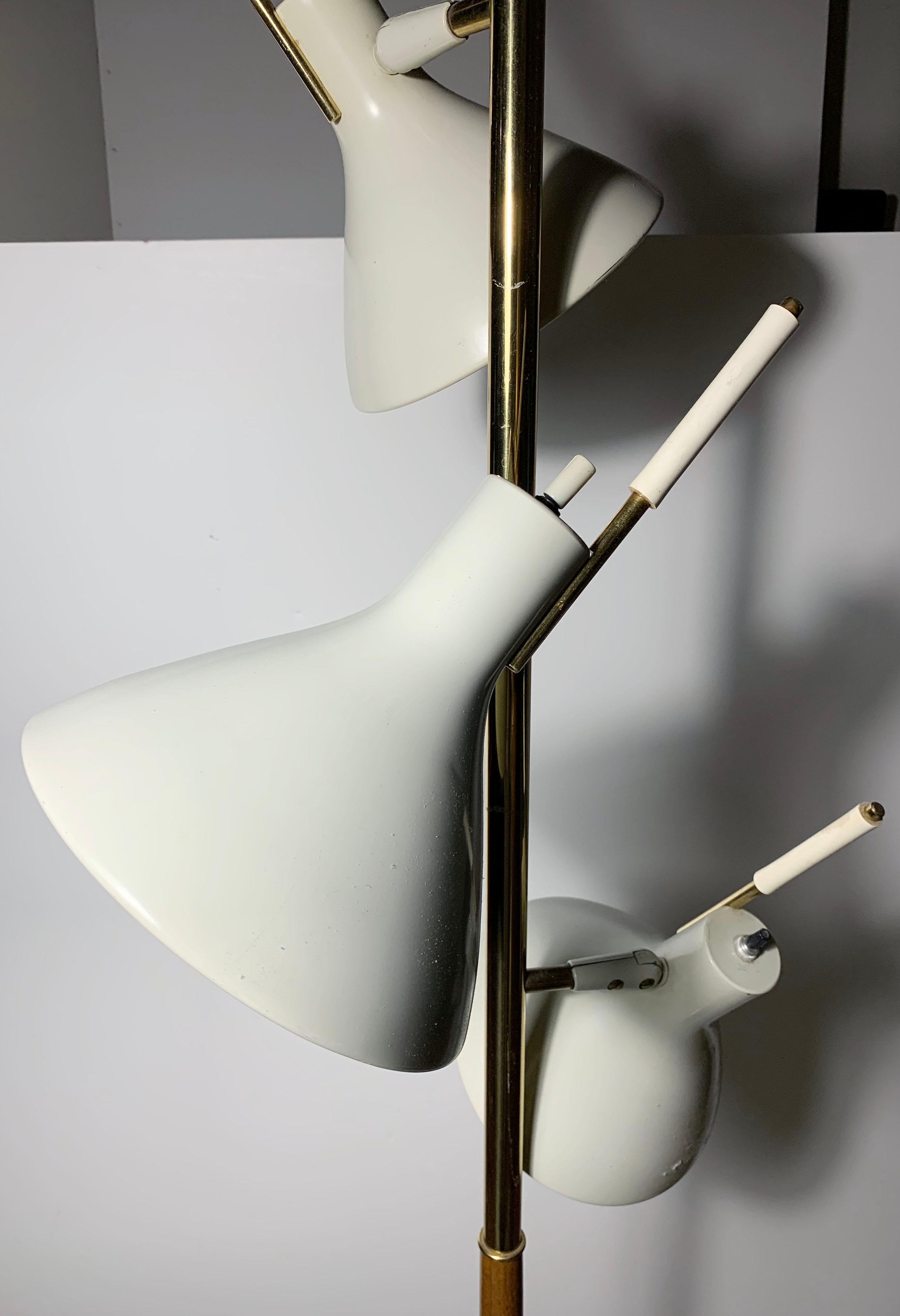 American Vintage Lightolier Articulating Floor Lamp For Sale
