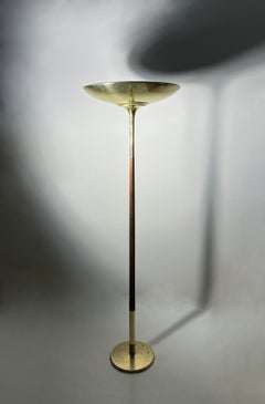 Vintage Lightolier Torchiere / Torchere Floor Lamp by Gerald Thurston