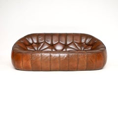 Sofá otomano marroquí vintage de piel Ligne Roset