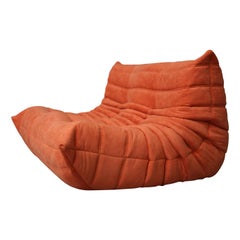 Used CERTIFIED Ligne Roset TOGO Loveseat in durable Mandarin Fabric, DIAMOND QUALITY