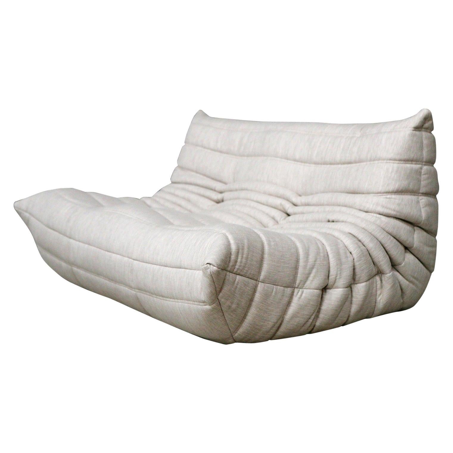 CERTIFIED Ligne Roset TOGO Loveseat in our durable Sepia Fabric, DIAMOND QUALITY For Sale