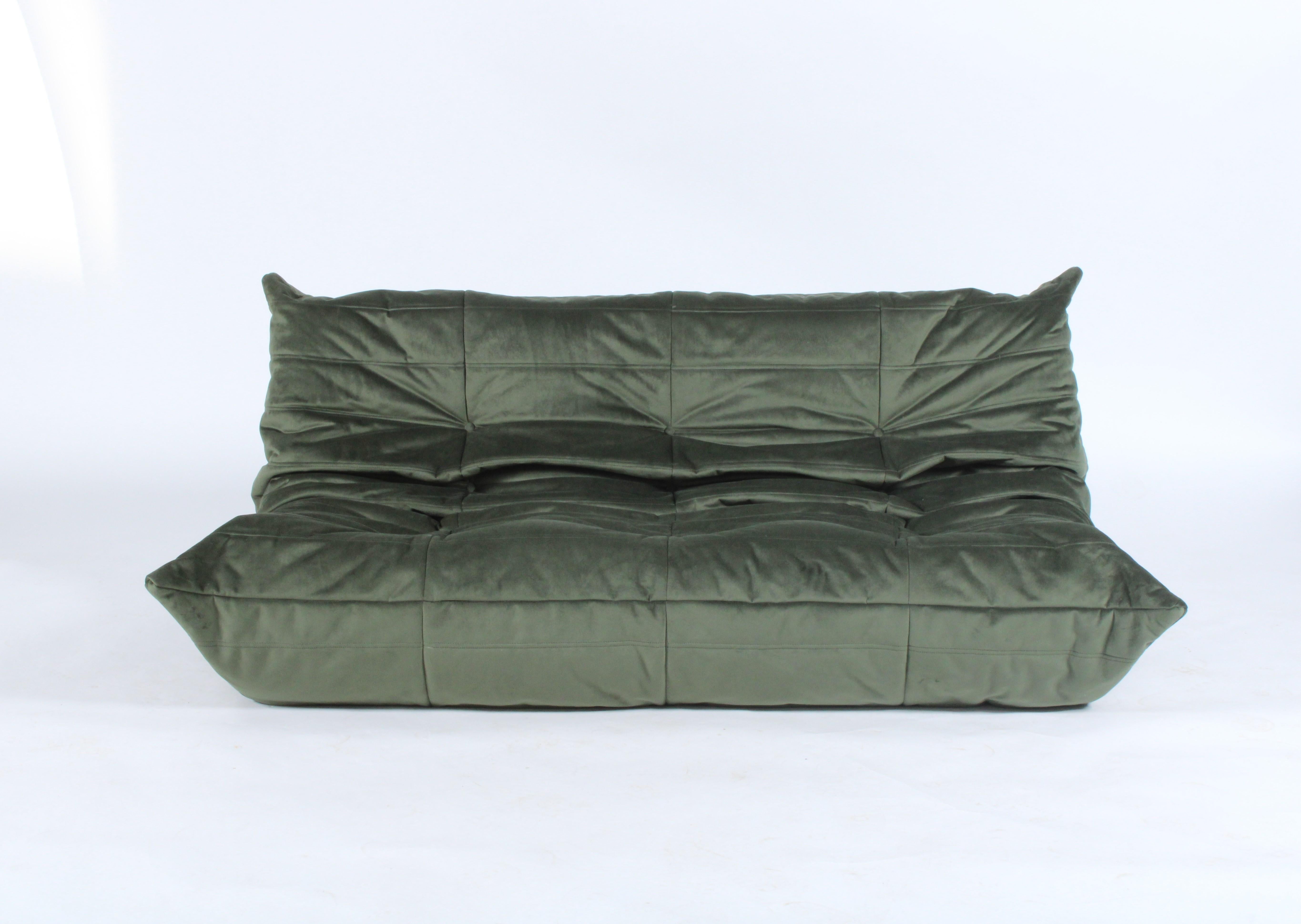 togo sofa green leather