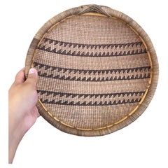 Vintage Likely Early 20th Century Native American Mission Basketry Bowl.