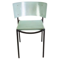 Vintage Lila Hunter Stuhl XO Phillipe Starck Fiberglas Metall türkis