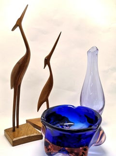 Vintage Lilac Glass Vase, 1960s