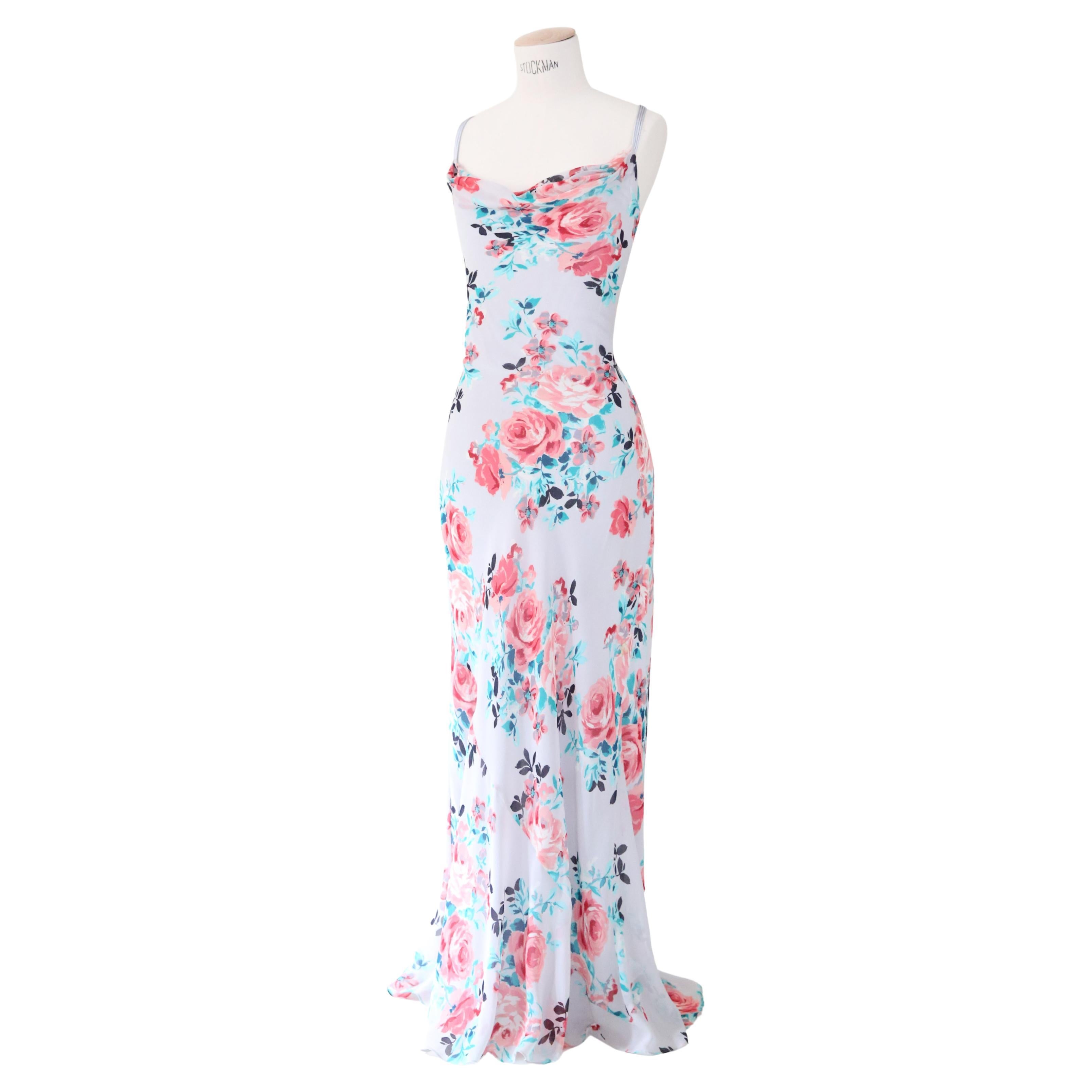 Silk Sheer Poppy Floral Dress