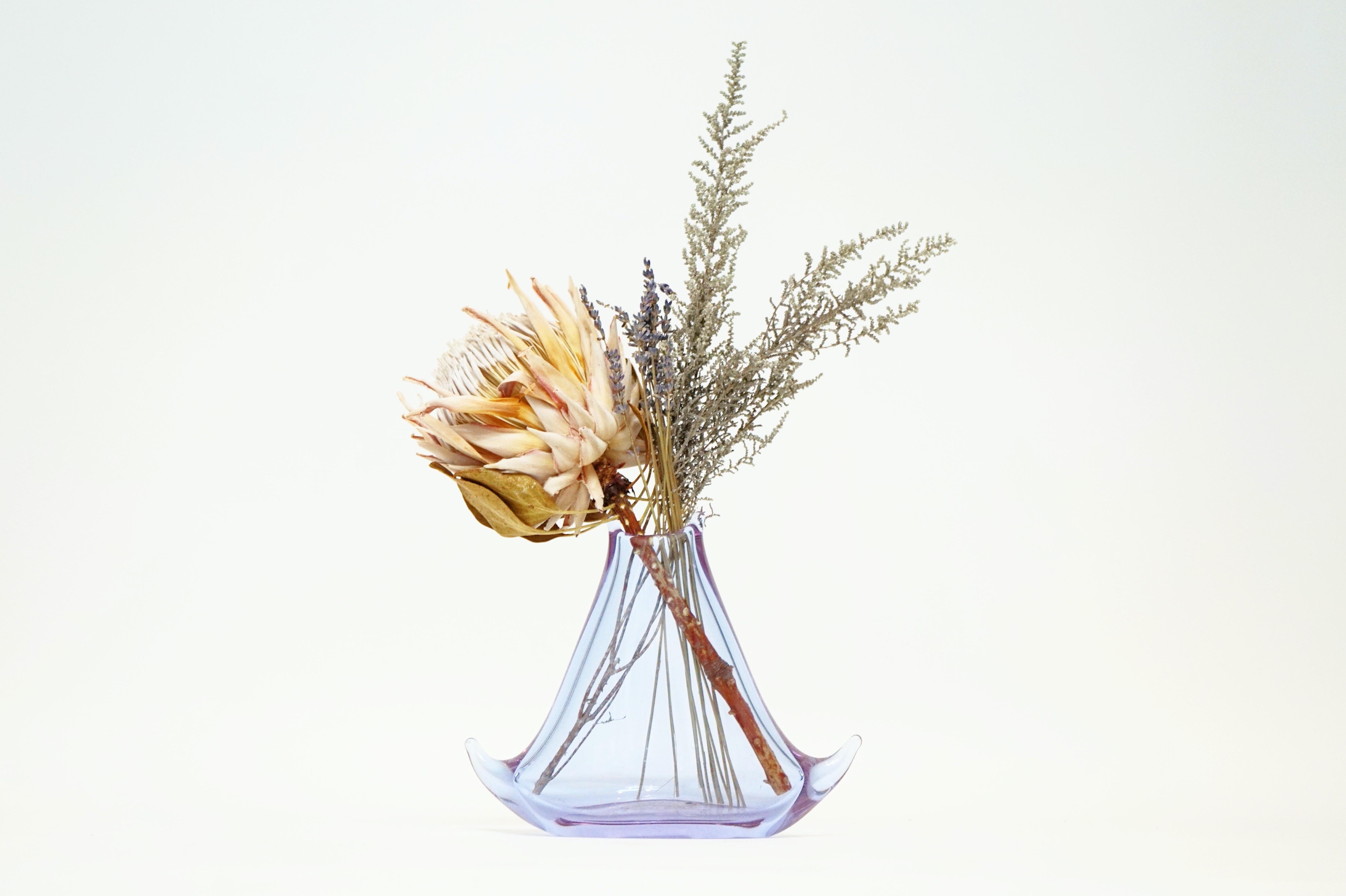 20th Century Vintage Lilac Purple Murano Glass Vase