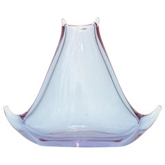 Vintage Lilac Purple Murano Glass Vase