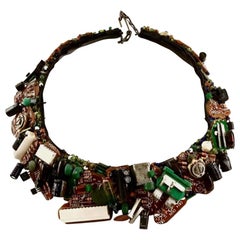 Vintage LILIANE MULLER Electronic Motherboard Choker Necklace