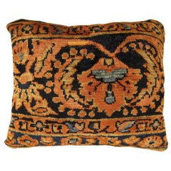 Vintage Persian Lilihan Decorative Oriental Rug Pillow
