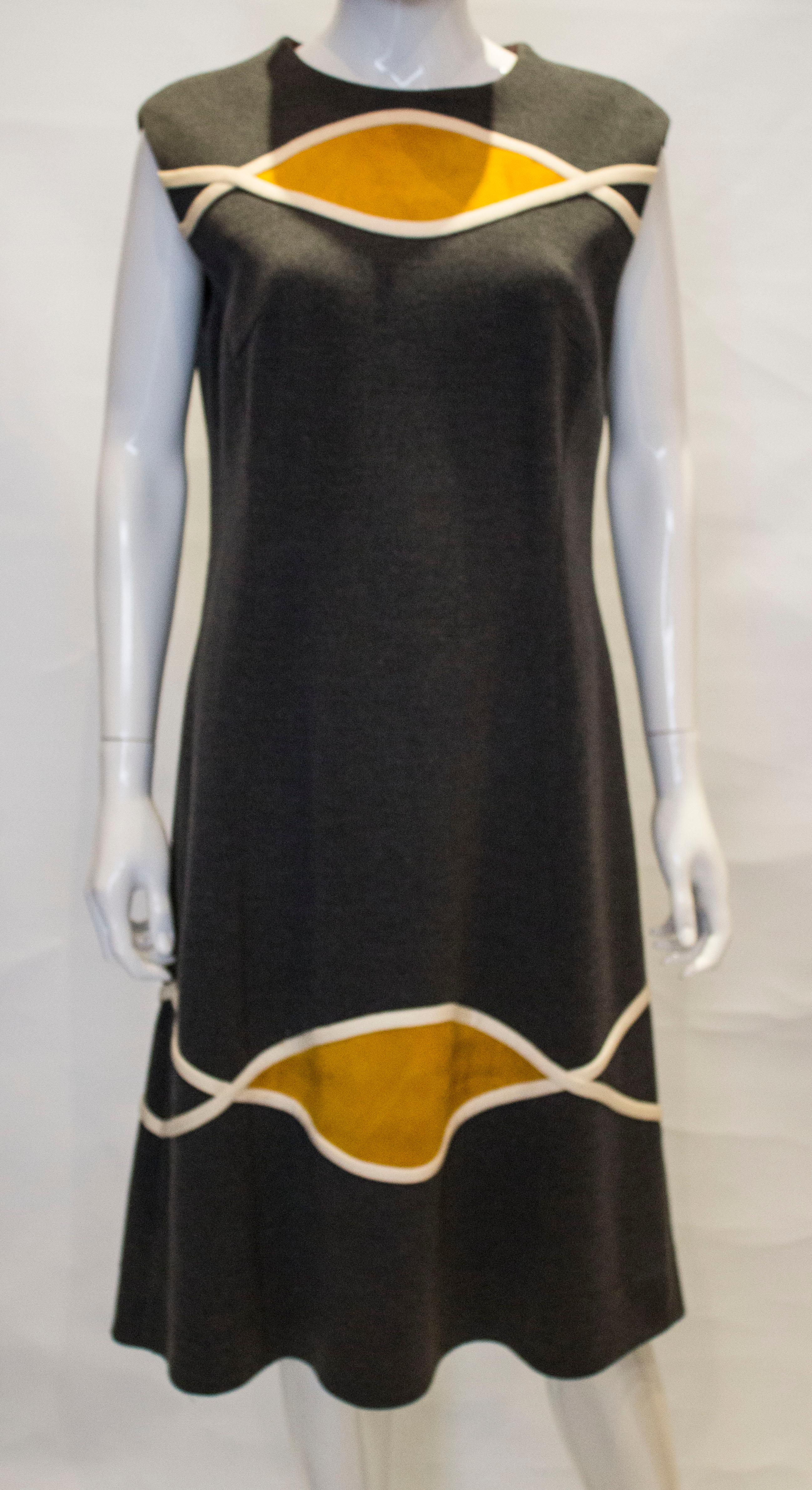 Black Vintage Lilli Ann Knit Jersey Dress and Matching Coat