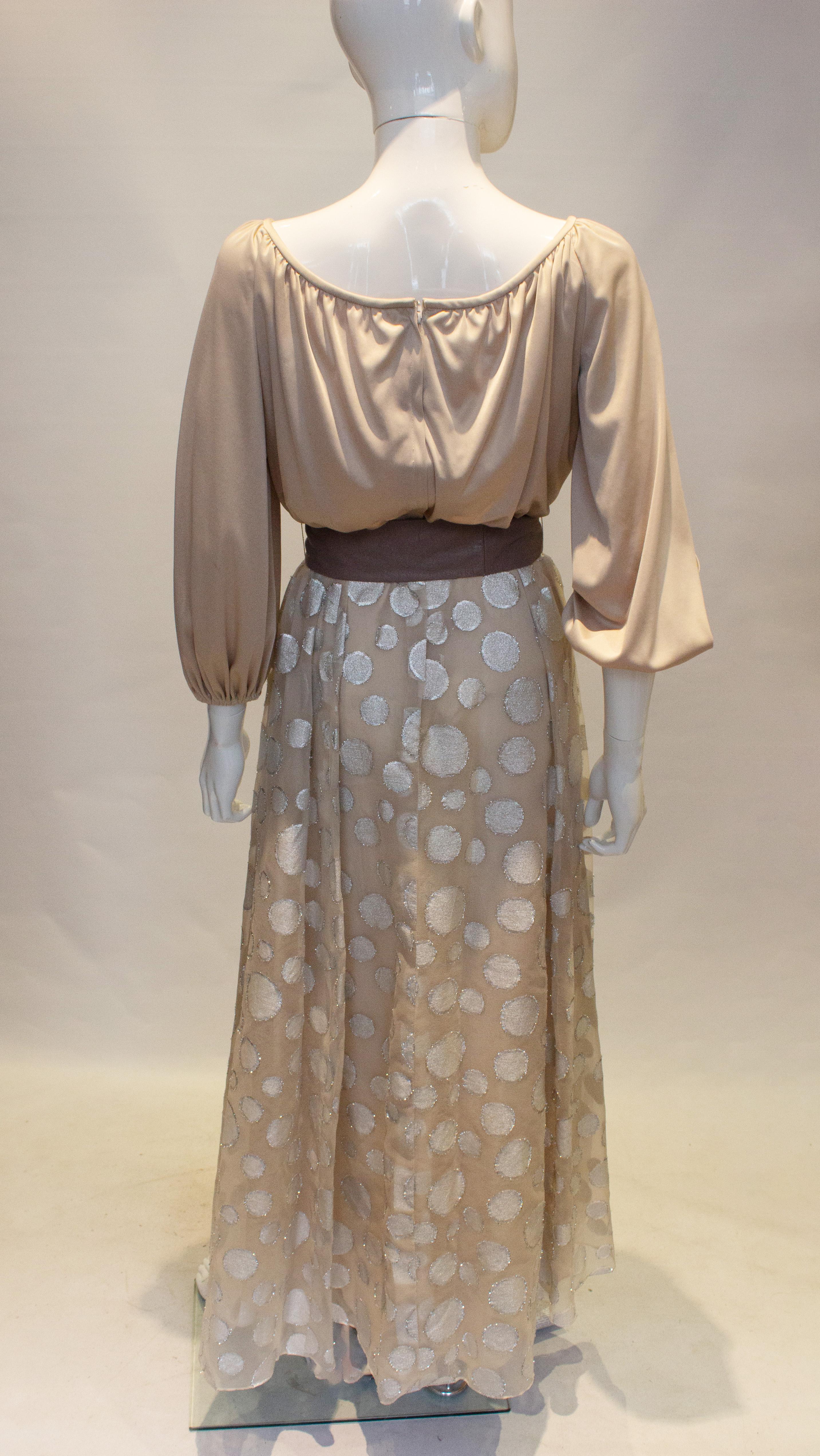 Brown Vintage Lilli Diamond 1970s Dress For Sale