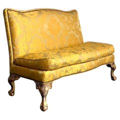 Vintage Lillian August Fleur De Lys Banquette Sofa