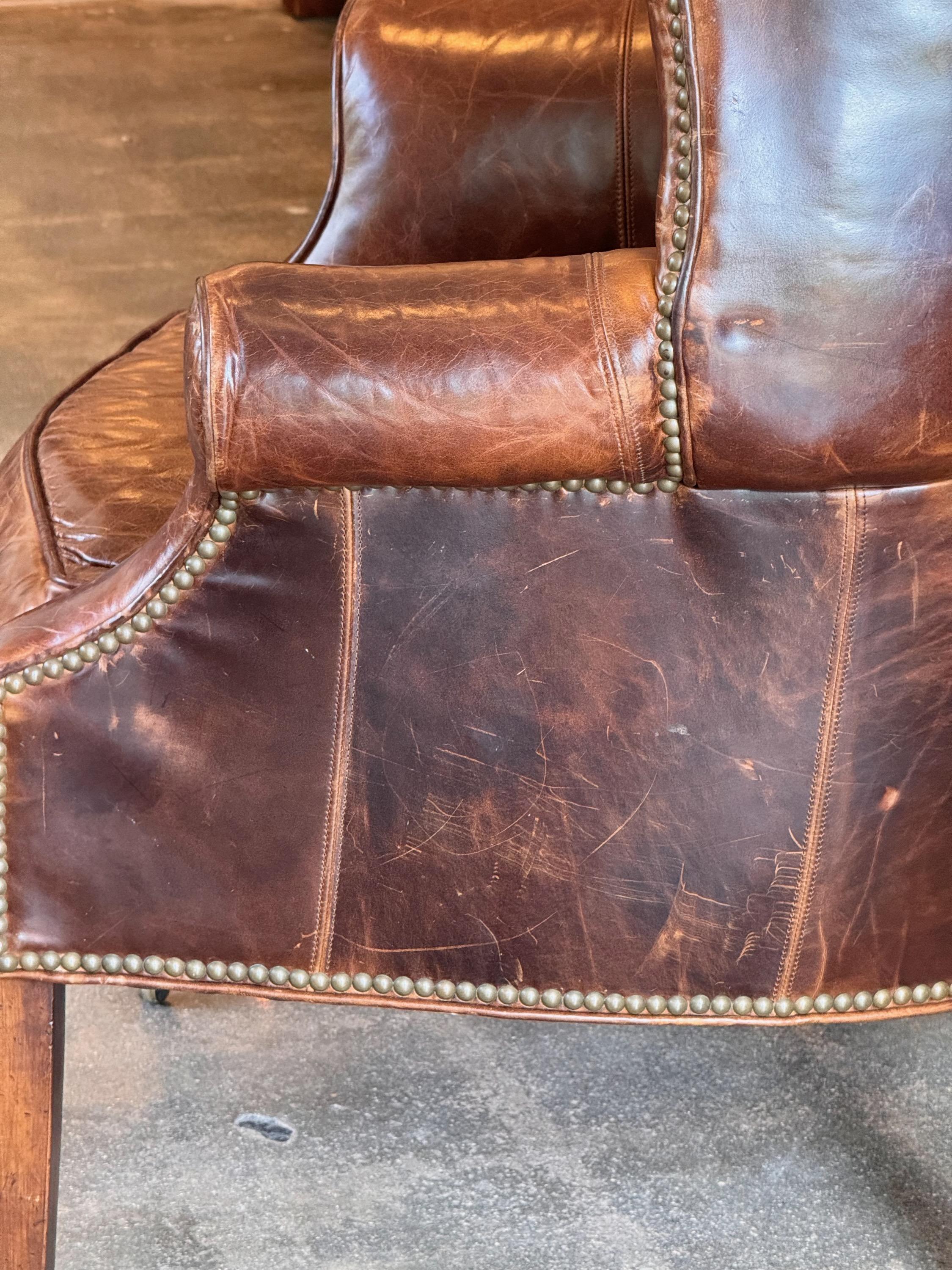 Vintage Lillian August Leather Chair 1