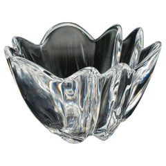Vintage Lily Shaped Bowl, Swedish, Art Glass, Potpourri Dish, Orrefors, C.1970